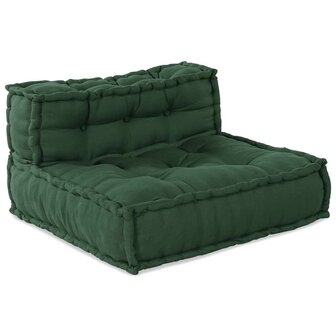 Poef modulair 70x70x54 stof groen 5