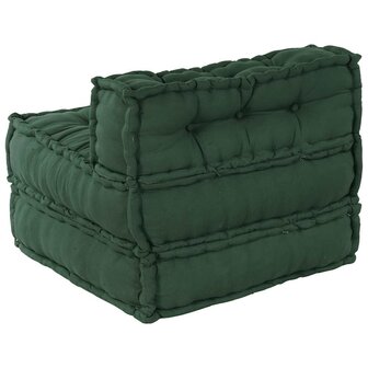 Poef modulair 70x70x54 stof groen 6
