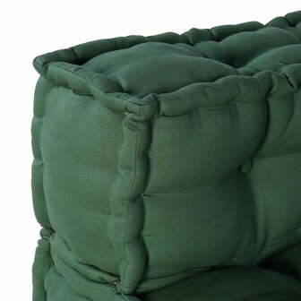 Poef modulair 70x70x54 stof groen 8