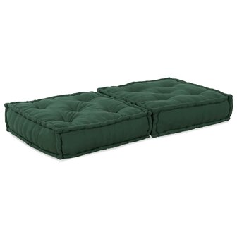 Poef modulair 70x70x36 stof groen 3