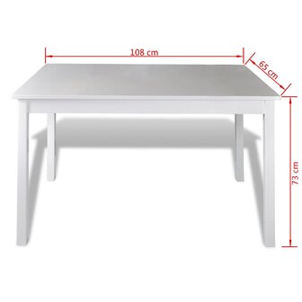 5-delige Eethoek wit   5