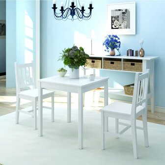 3-delige Eethoek wit 1