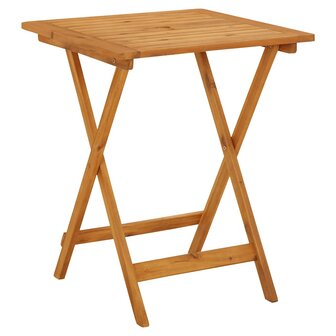 Tuintafel inklapbaar 60x60x75 cm massief acaciahout 2
