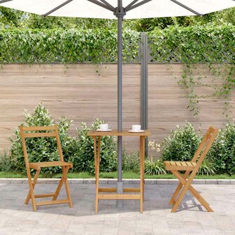 Tuintafel inklapbaar 60x60x75 cm massief acaciahout 3