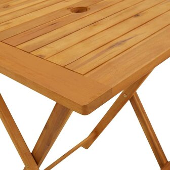 Tuintafel inklapbaar 60x60x75 cm massief acaciahout 8
