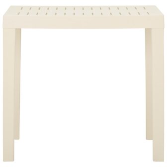 Tuintafel 79x65x72 cm kunststof wit 3