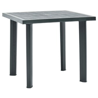 Tuintafel 80x75x72 cm kunststof groen 1