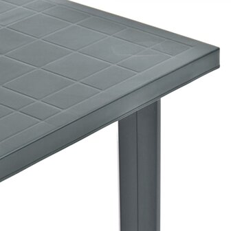 Tuintafel 80x75x72 cm kunststof groen 3