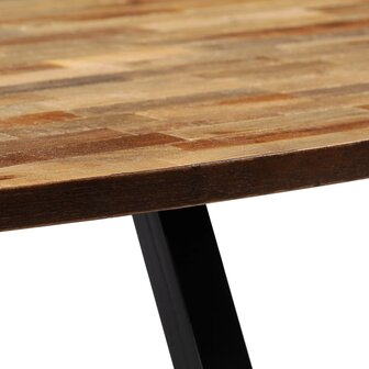 Salontafel ovaal 120x60x30 cm massief gerecycled teakhout 6