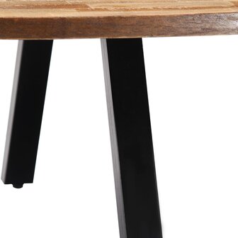Salontafel ovaal 120x60x30 cm massief gerecycled teakhout 8