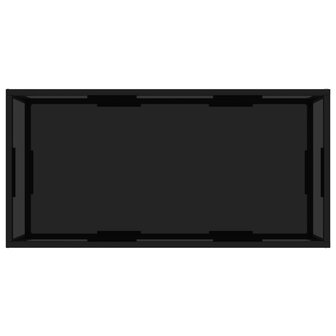 Salontafel 100x50x35 cm gehard glas zwart 3