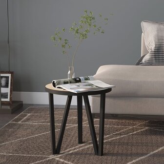 Salontafel &Oslash;35 cm MDF sonoma eikenkleurig 1