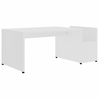 Salontafel 90x45x35 cm bewerkt hout wit 2