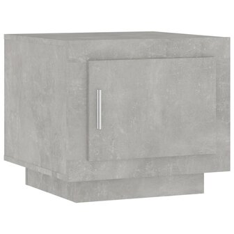 Salontafel 51x50x45 cm bewerkt hout betongrijs 2