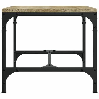 Salontafel 50x50x35 cm bewerkt hout sonoma eikenkleurig 5