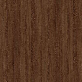 Salontafel 50x50x35 cm bewerkt hout bruin eikenkleur 7