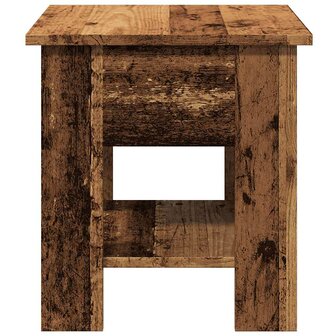 Salontafel 40x40x42 cm bewerkt hout oud houtkleurig 5