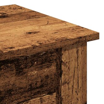 Salontafel 40x40x42 cm bewerkt hout oud houtkleurig 7
