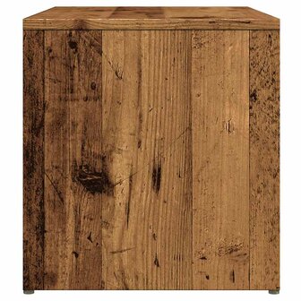 Bijzettafel 59x36x38 cm bewerkt hout oud houtkleurig 5