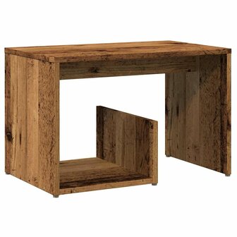 Bijzettafel 59x36x38 cm bewerkt hout oud houtkleurig 6