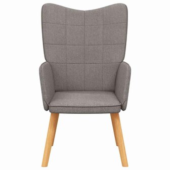 Relaxstoel stof taupe 3