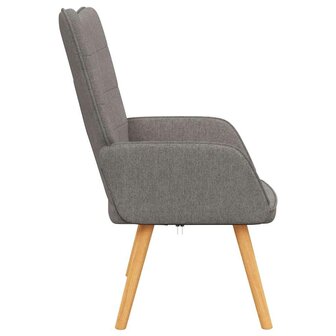 Relaxstoel stof taupe 4