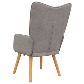 Relaxstoel stof taupe 5