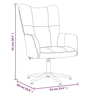 Relaxstoel fluweel lichtgrijs 8