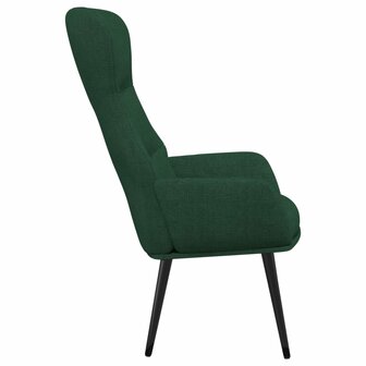 Relaxstoel fluweel donkergoen 4