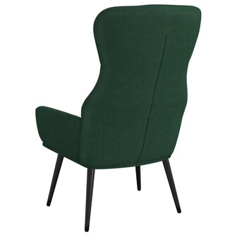 Relaxstoel fluweel donkergoen 5