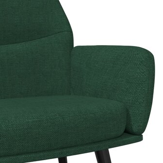 Relaxstoel fluweel donkergoen 6