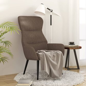 Relaxstoel stof taupe 1