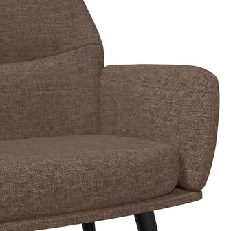 Relaxstoel stof taupe 6