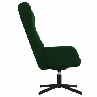 Relaxstoel fluweel donkergoen 4
