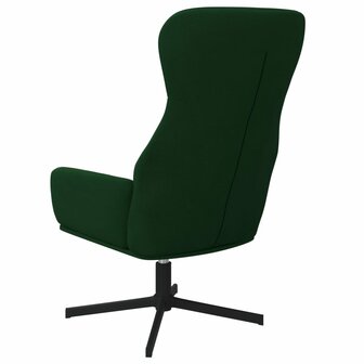 Relaxstoel fluweel donkergoen 5