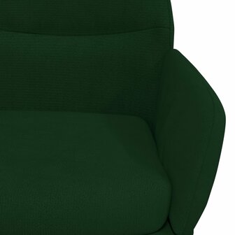 Relaxstoel fluweel donkergoen 6
