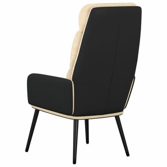 Relaxstoel stof cr&egrave;mekleurig 5