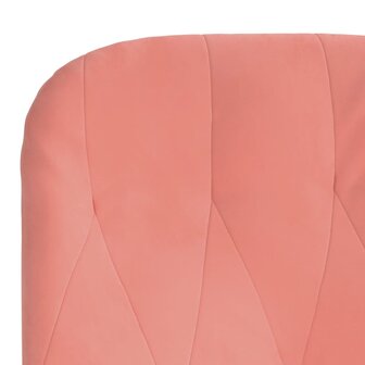 Relaxstoel fluweel roze 6
