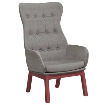 Relaxstoel stof lichtgrijs 2