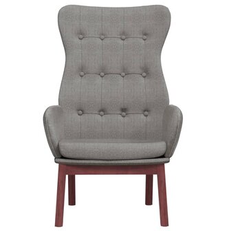 Relaxstoel stof lichtgrijs 3