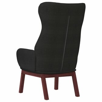 Relaxstoel stof zwart 5