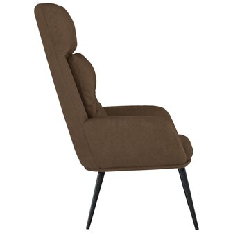Relaxstoel kunstsu&egrave;de bruin 4