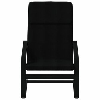 Relaxstoel stof zwart 4