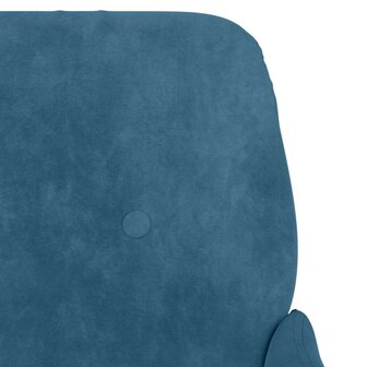 Fauteuil 62x79x79 cm fluweel blauw 6