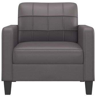 Fauteuil 60 cm kunstleer grijs 3