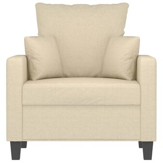 Fauteuil 60 cm stof cr&egrave;mekleurig 3