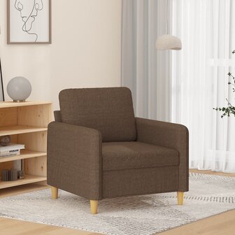 Fauteuil 60 cm stof bruin 1