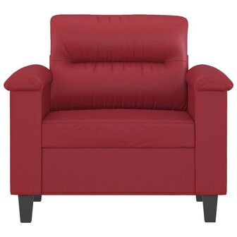 Fauteuil 60 cm kunstleer wijnrood 3