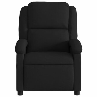 Fauteuil verstelbaar stof zwart 3