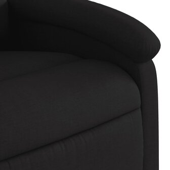 Fauteuil verstelbaar stof zwart 8